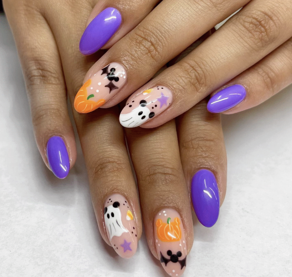 Disney Halloween Nail Designs