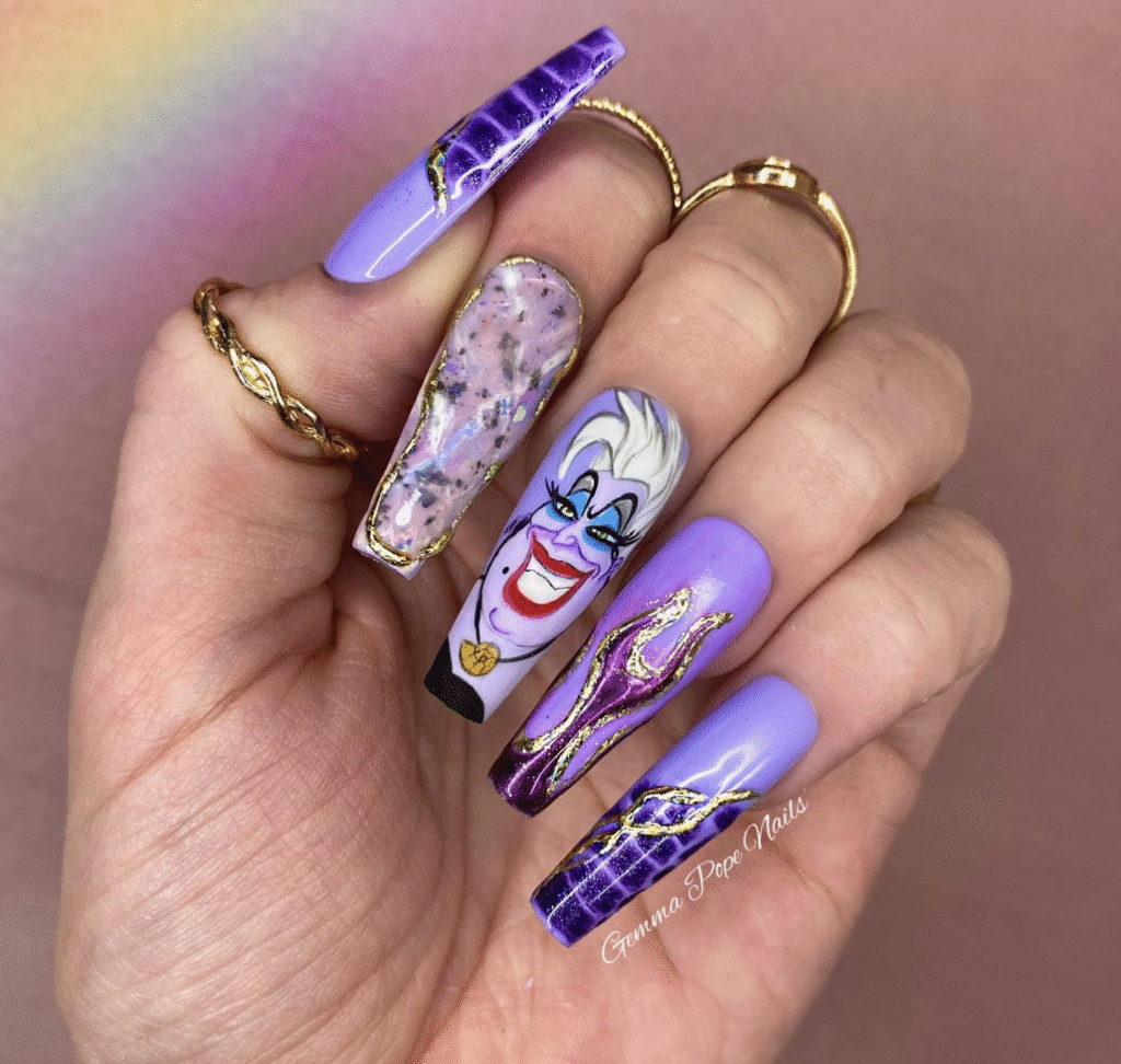 Disney Halloween Nail Designs