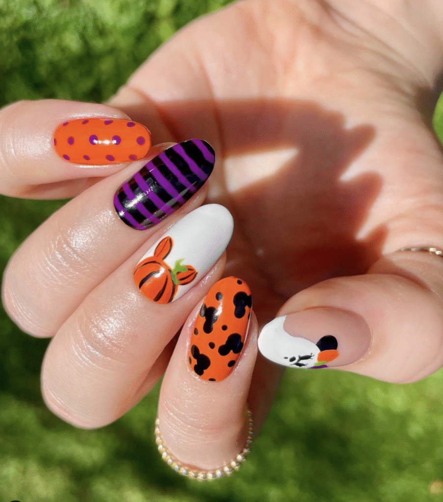 Disney Halloween Nail Designs
