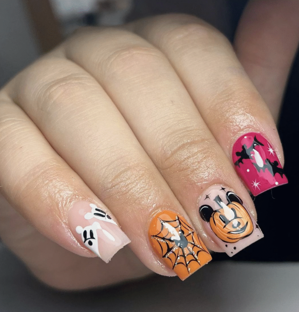 Disney Halloween Nail Designs