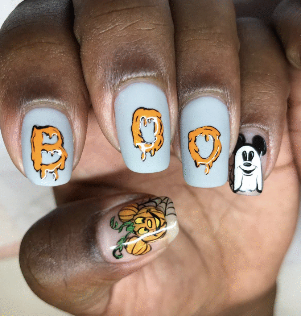 Disney Halloween Nail Designs