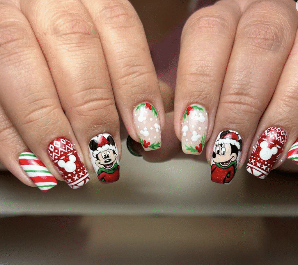 Disney Christmas Nail Designs