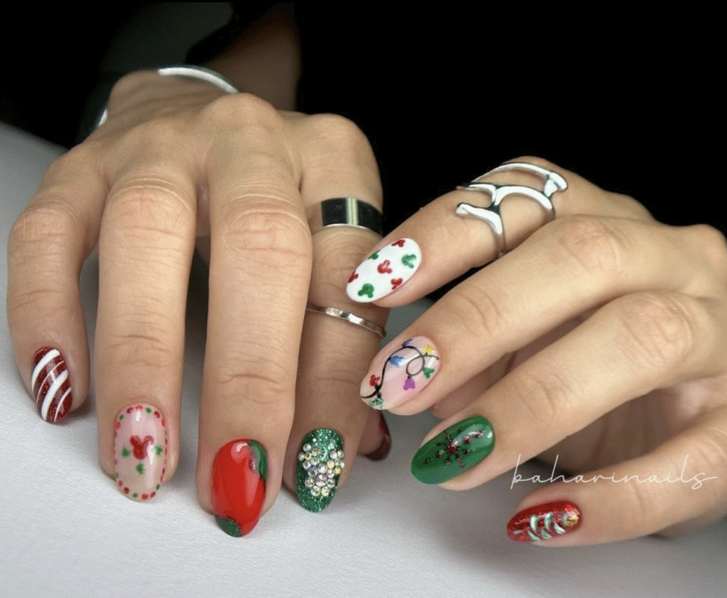 Disney Christmas Nail Designs