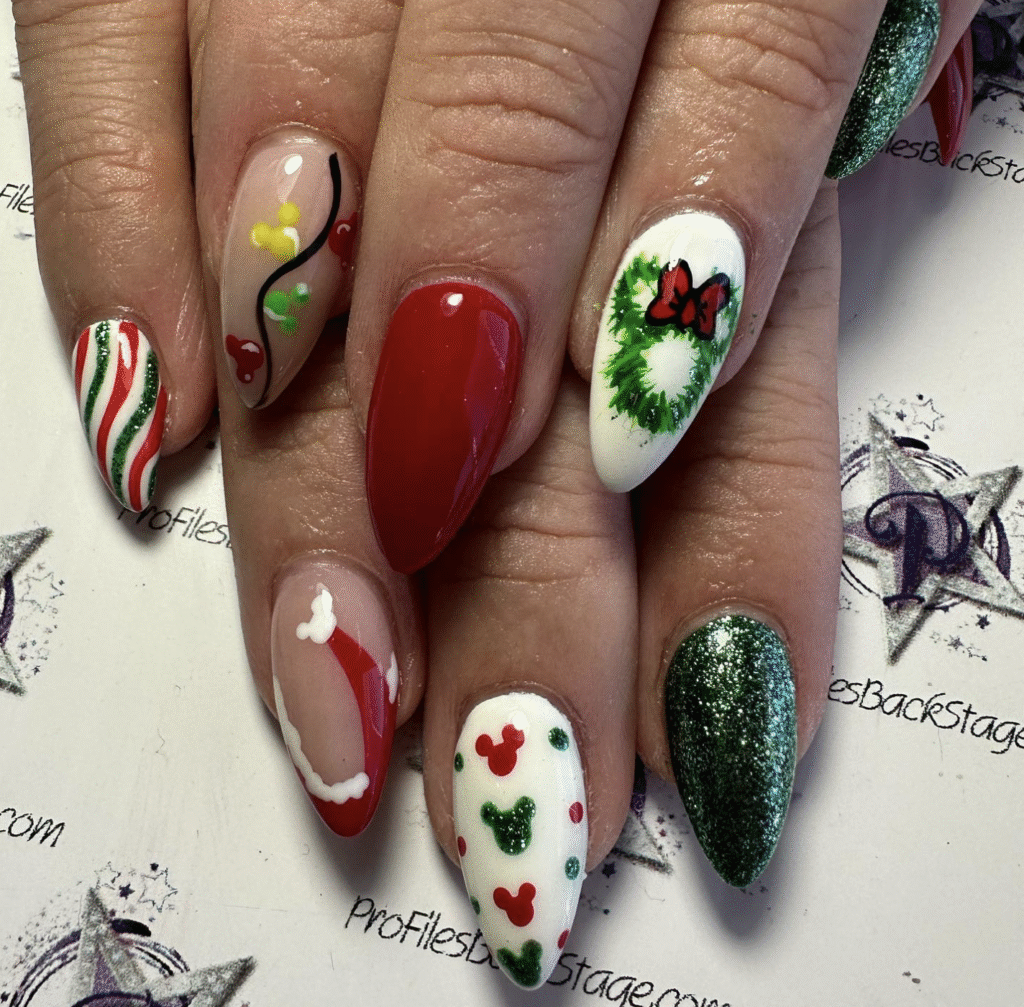 Disney Christmas Nail Designs