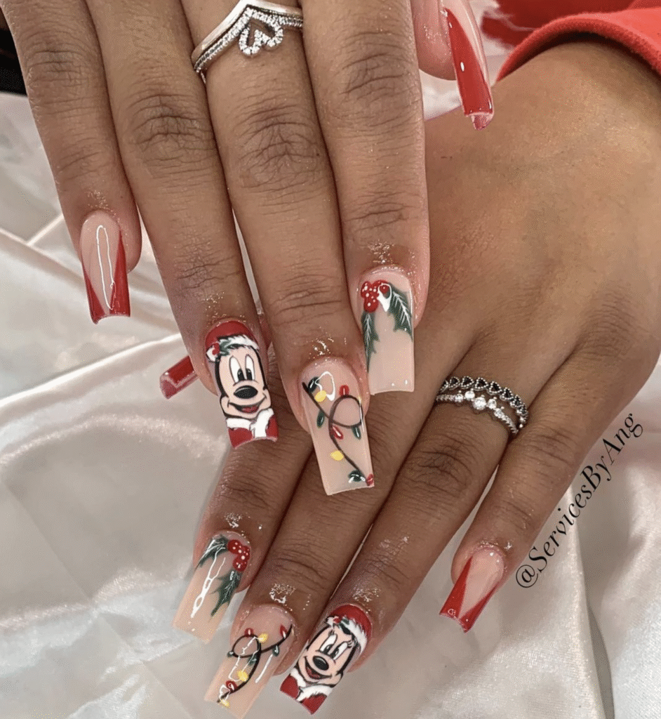 Disney Christmas Nail Designs