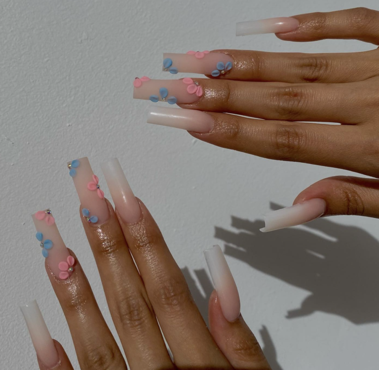 Gender Reveal Nail Ideas