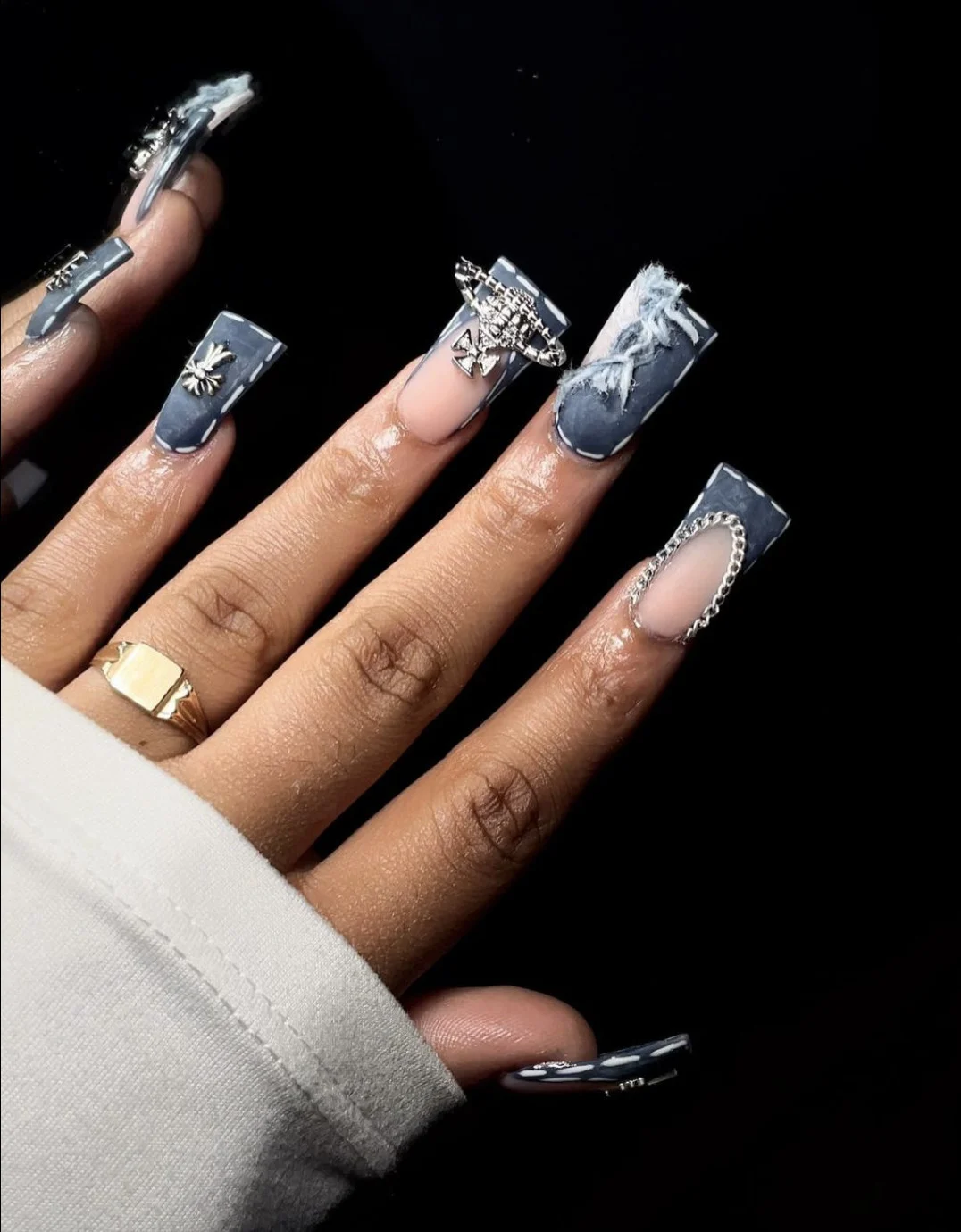 denim nails