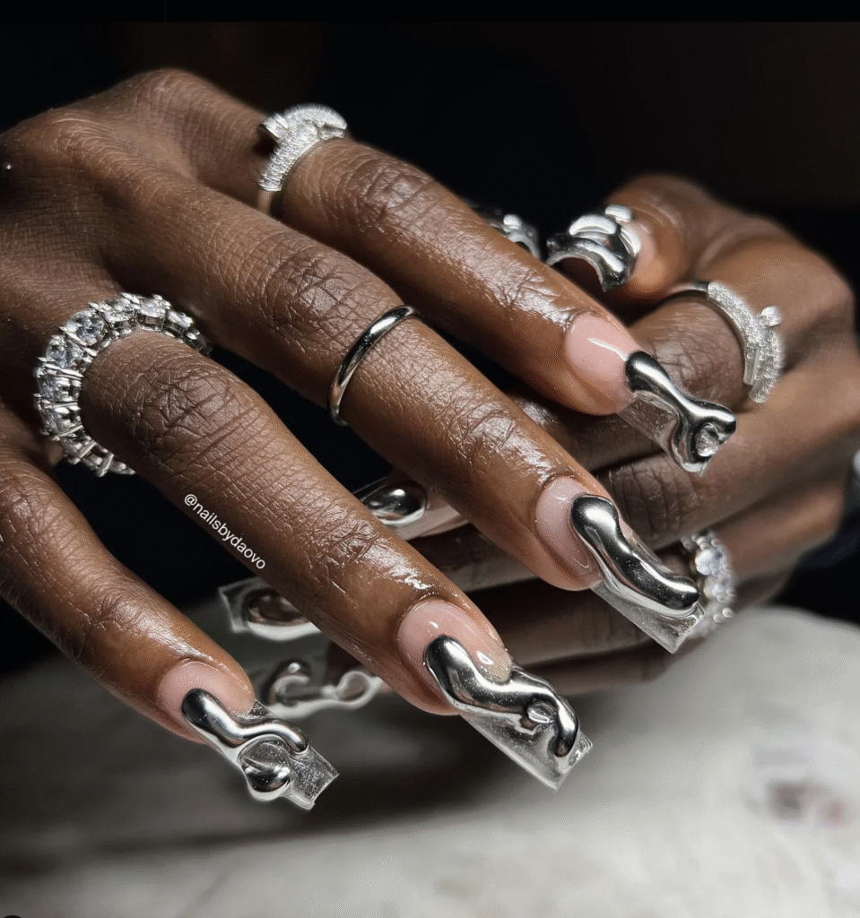 chrome nails