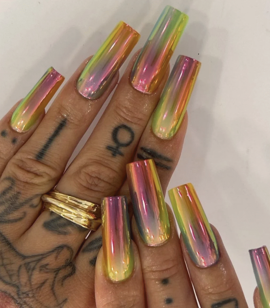 chrome nails