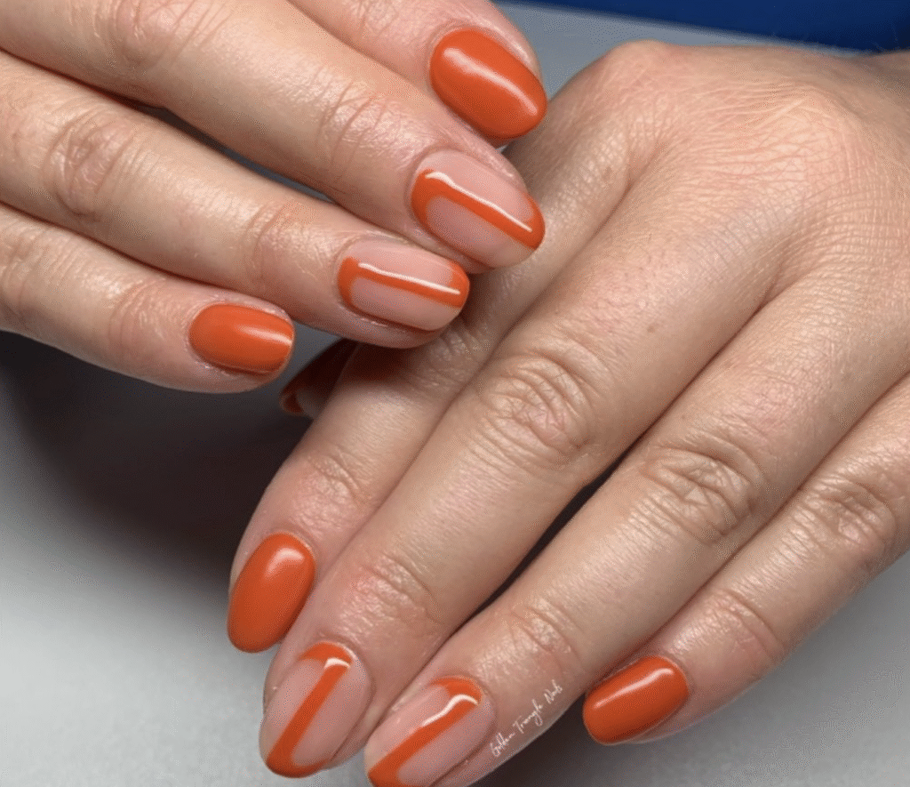 Orange Fall Nails