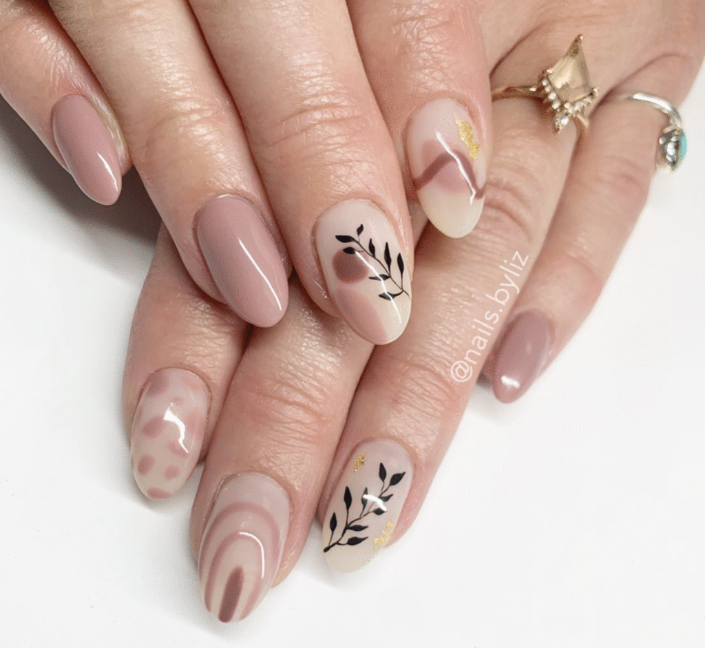 Natural Fall Nails Designs