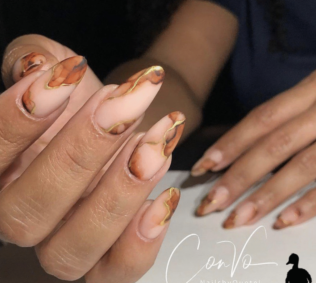 Natural Fall Nails Designs