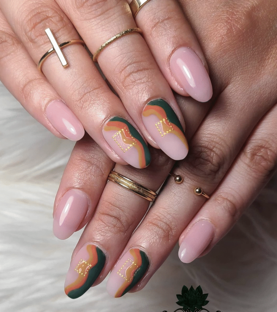 Natural Fall Nails Designs