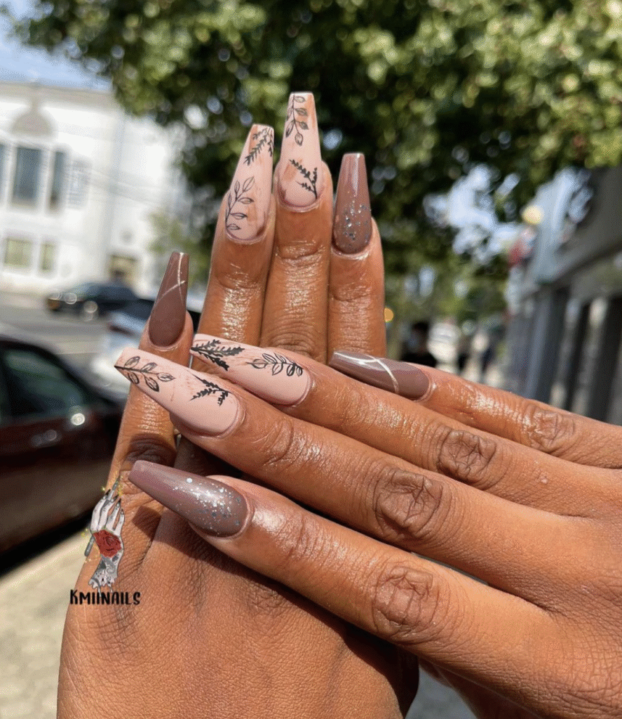 Natural Fall Nails Designs
