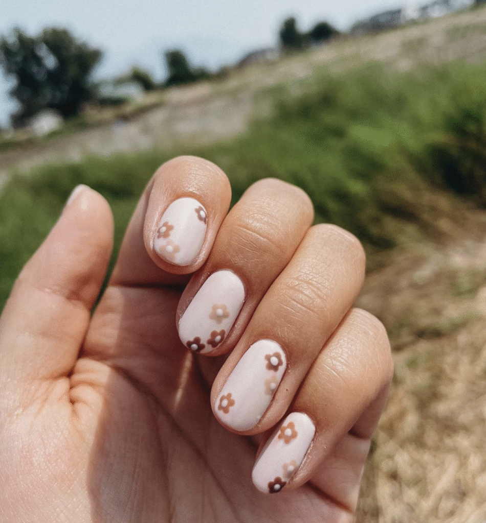 Natural Fall Nails Designs