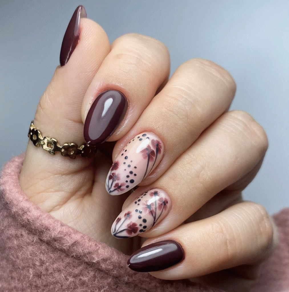 Natural Fall Nails Designs