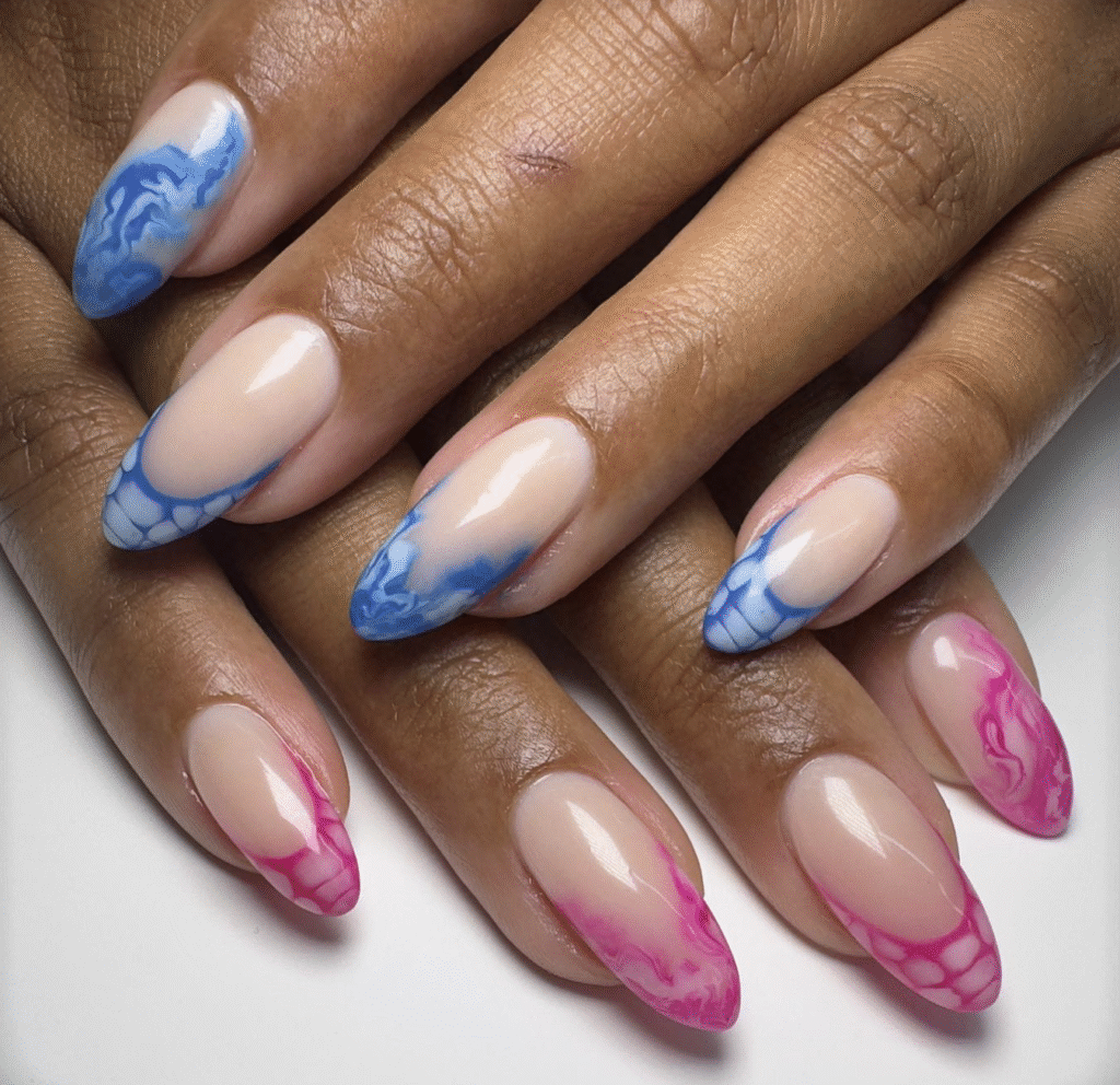 Gender Reveal Nail Ideas