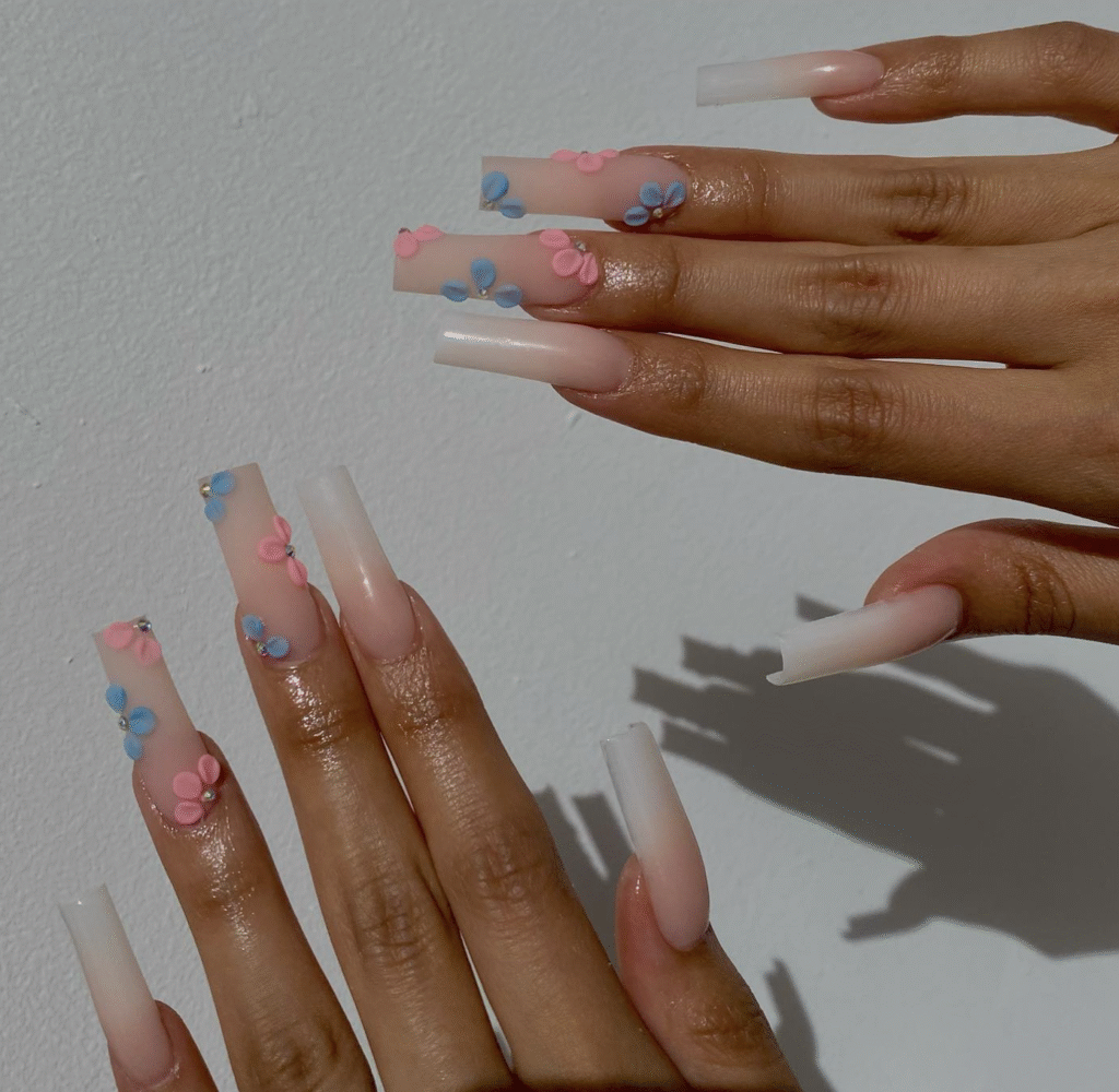 Gender Reveal Nail Ideas