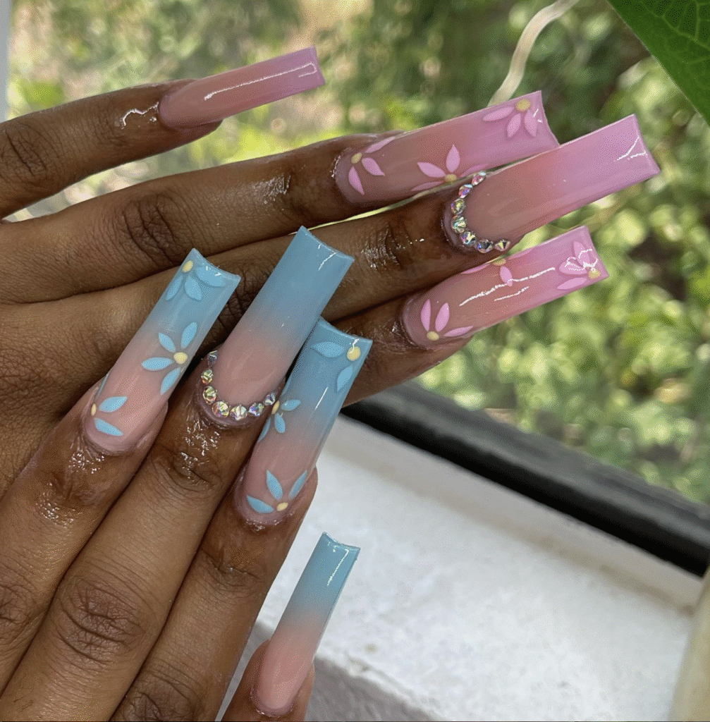 Gender Reveal Nail Ideas