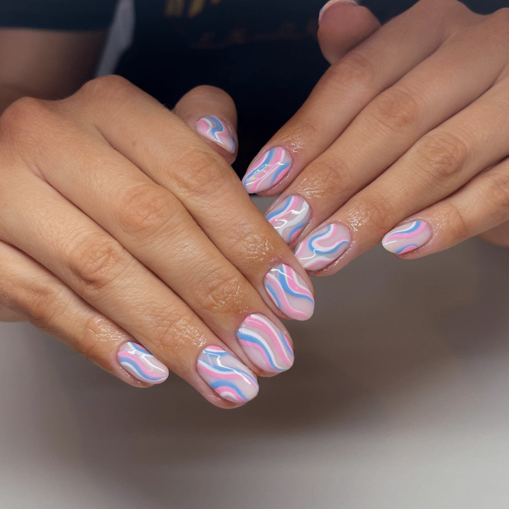 Gender Reveal Nail Ideas
