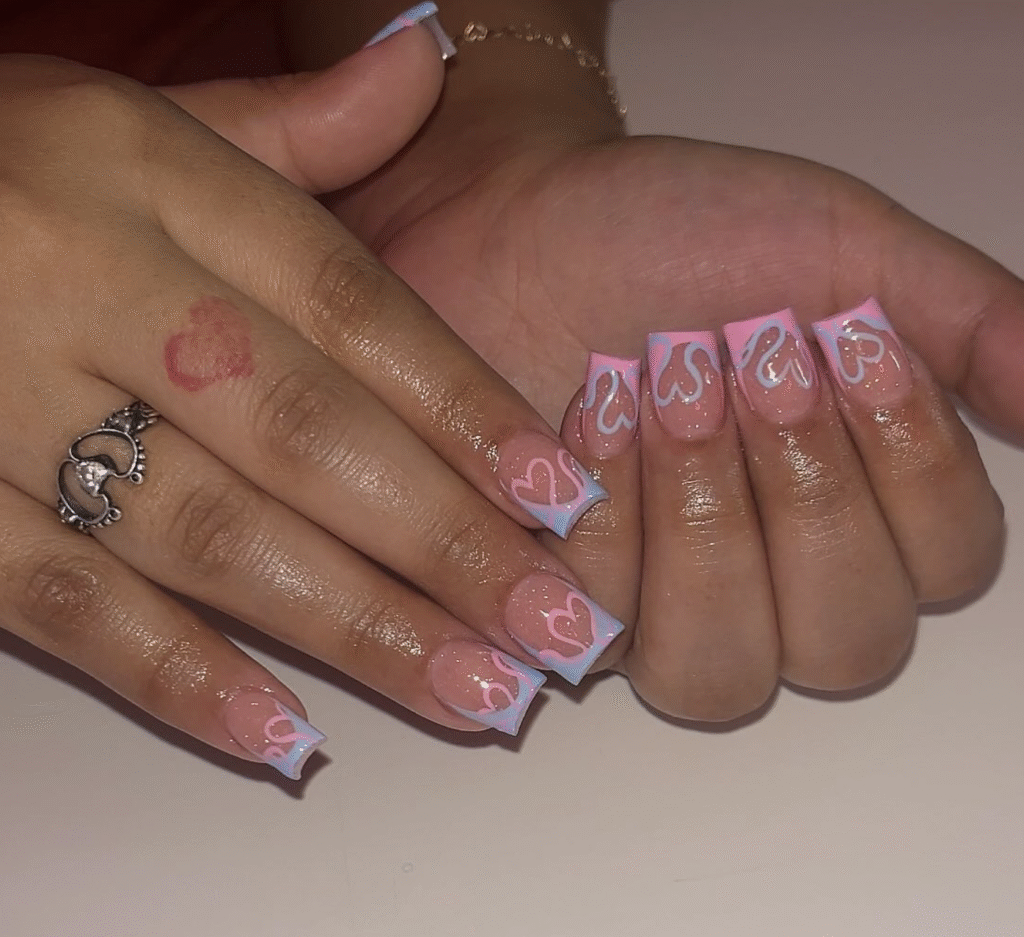 Gender Reveal Nail Ideas