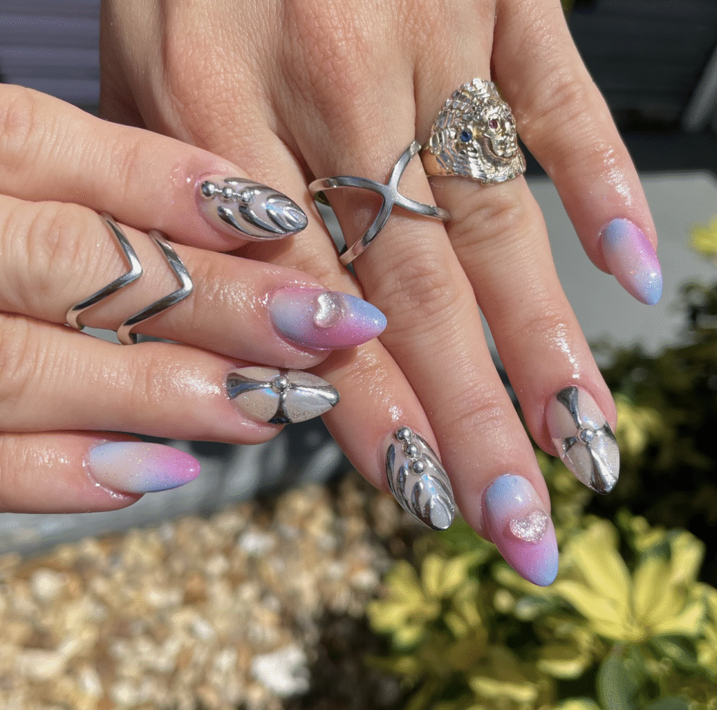 Gender Reveal Nail Ideas