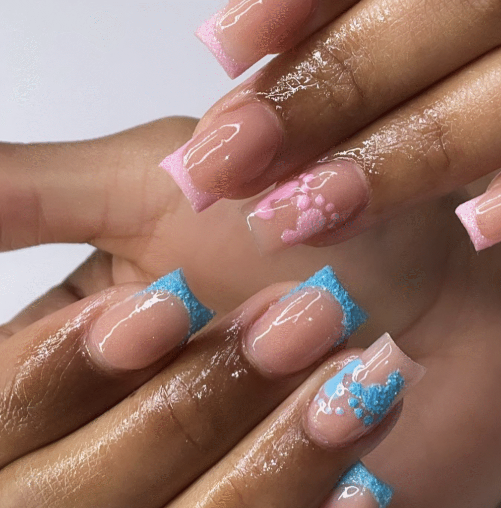 Gender Reveal Nail Ideas