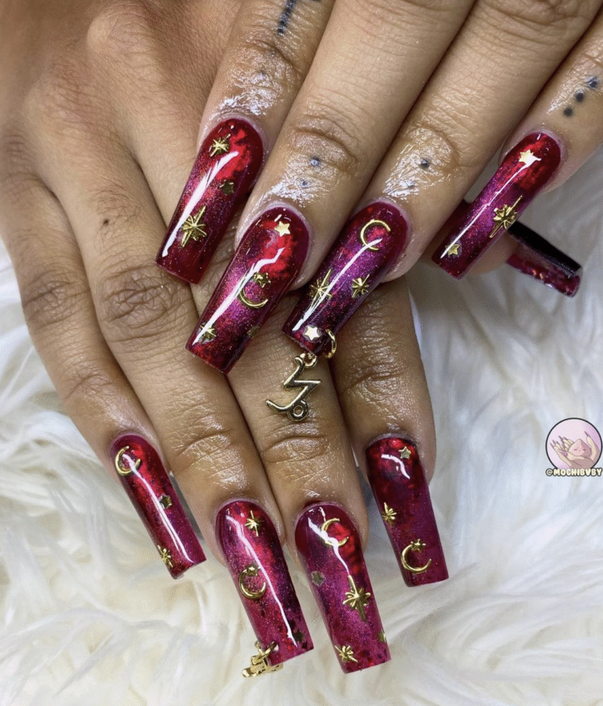 Capricorn nail designs