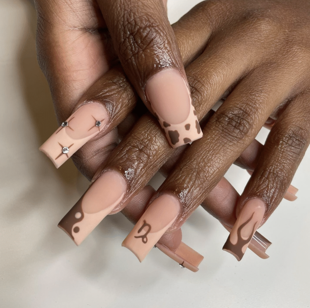 Capricorn nail designs