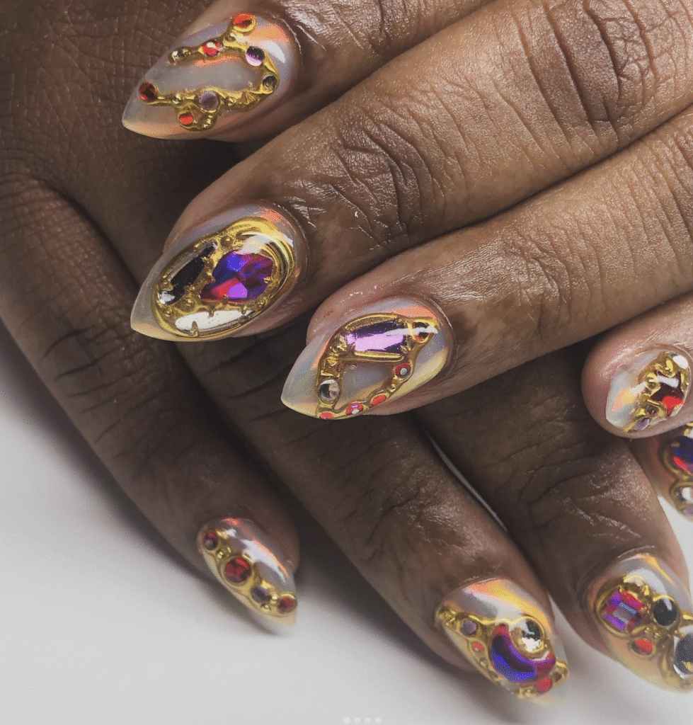 Capricorn nail designs