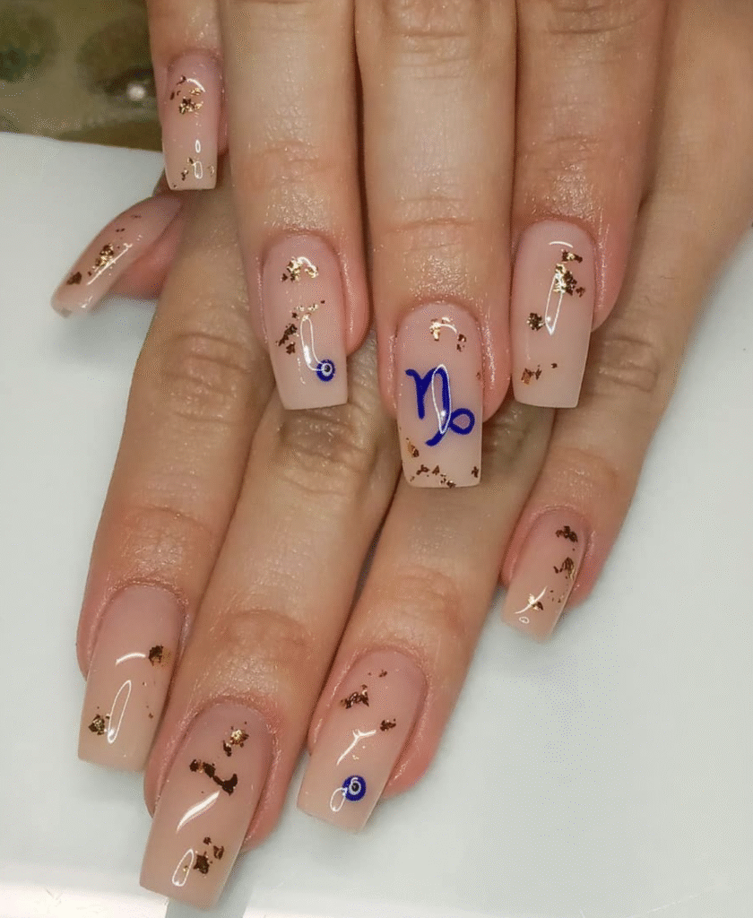 Capricorn nail designs