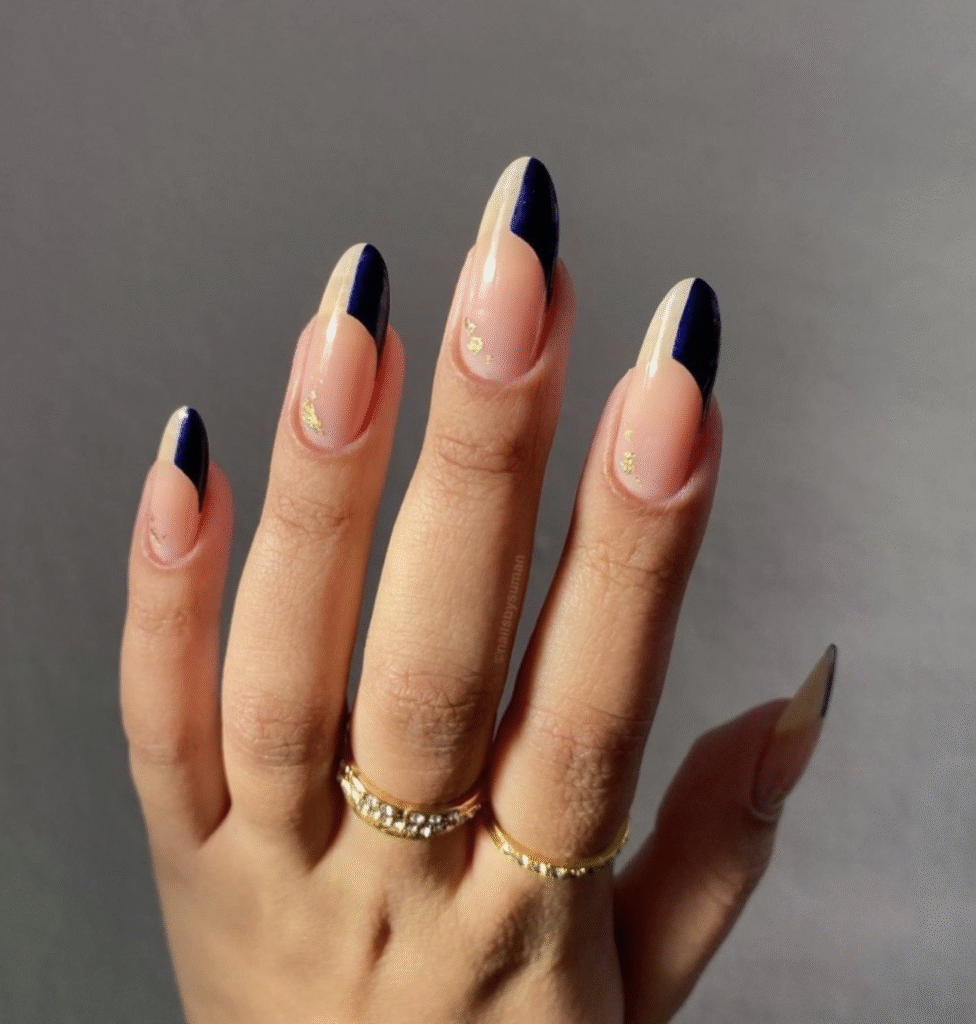 Blue Fall nails