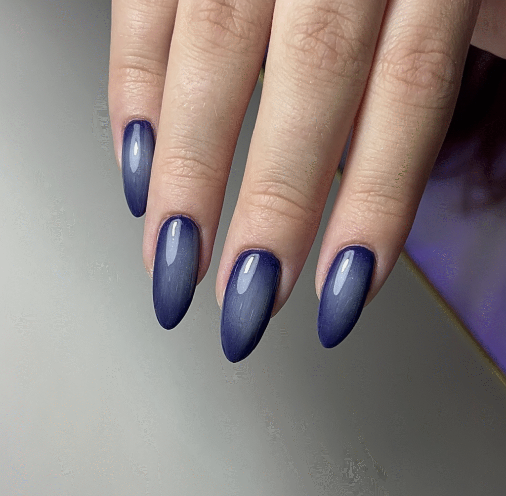 Blue Fall nails