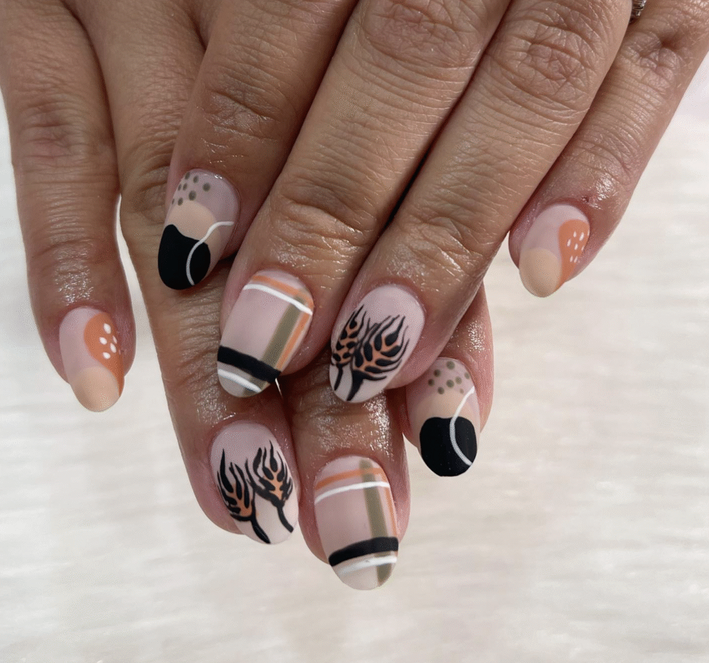 short fall nail designs