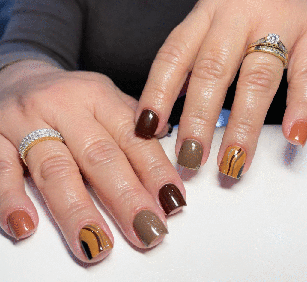 short fall nail designs