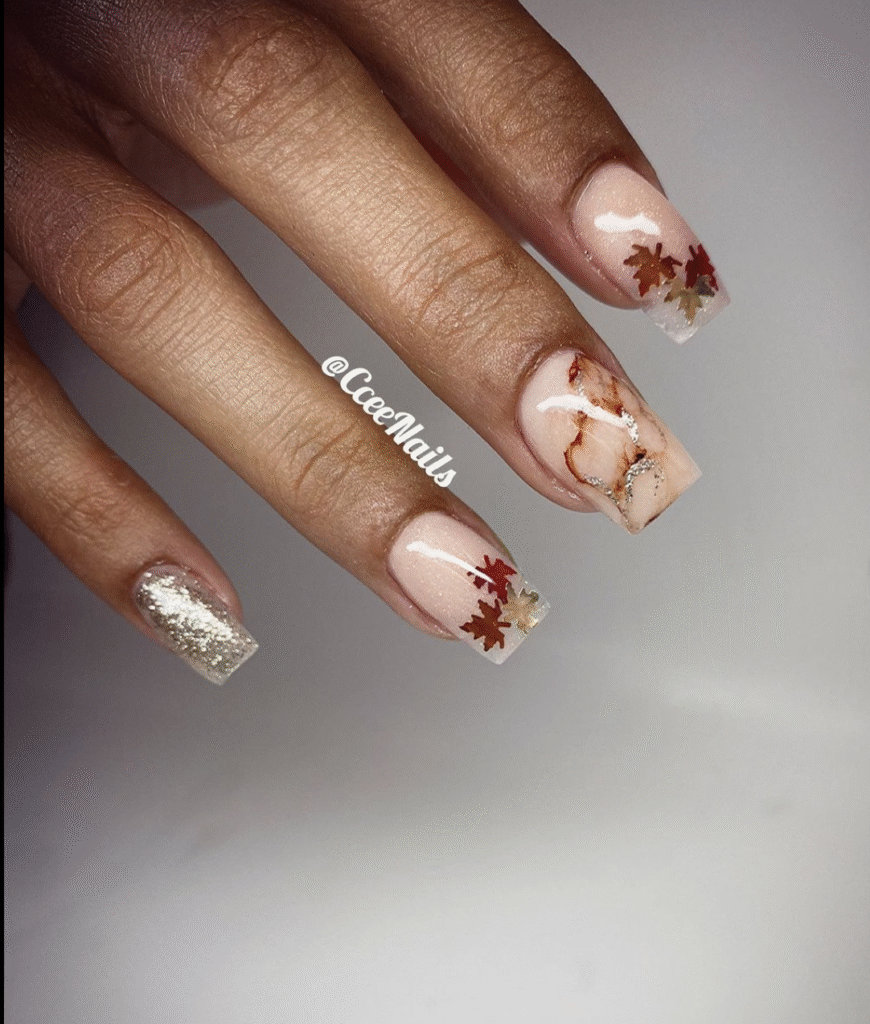short fall nail designs
