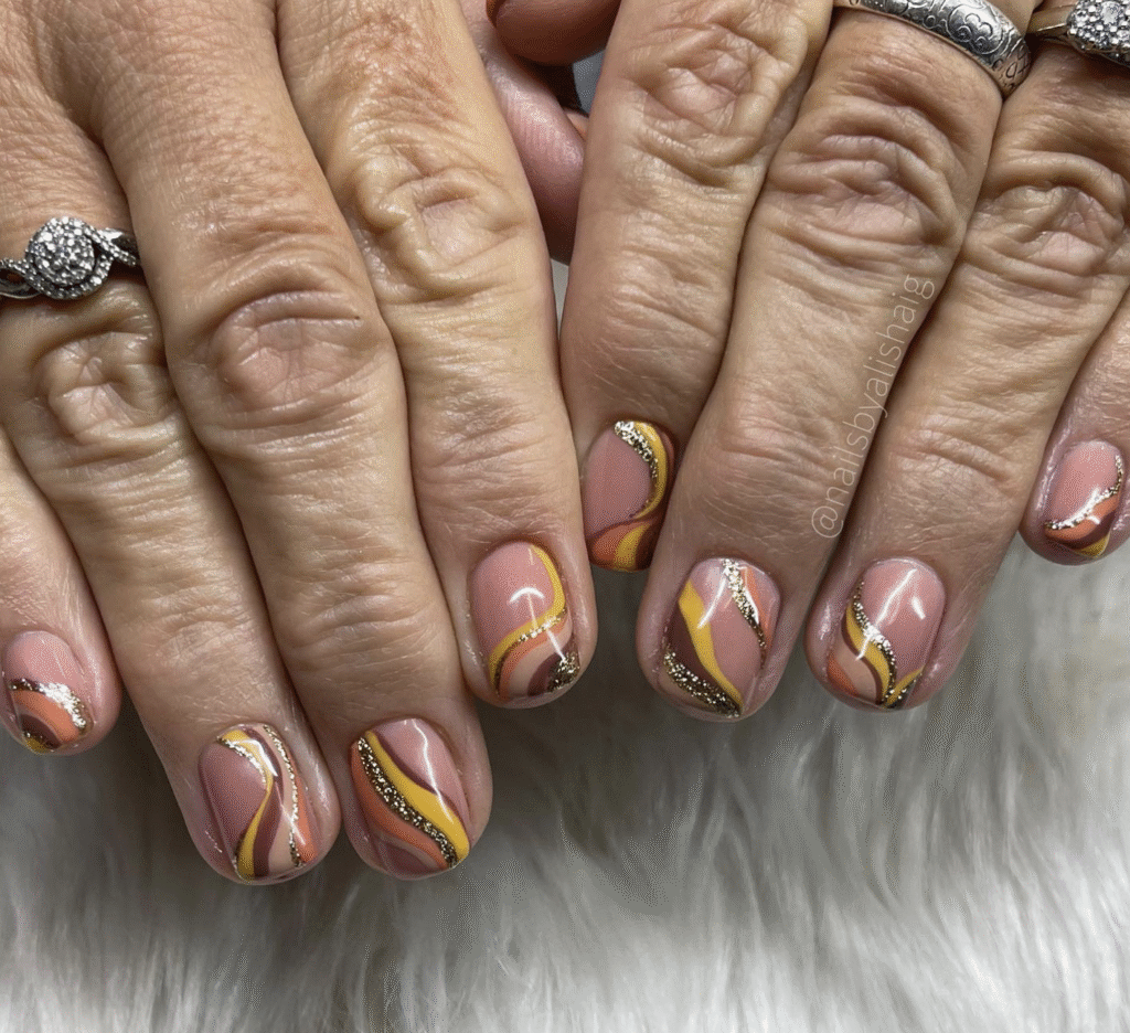 short fall nail designs